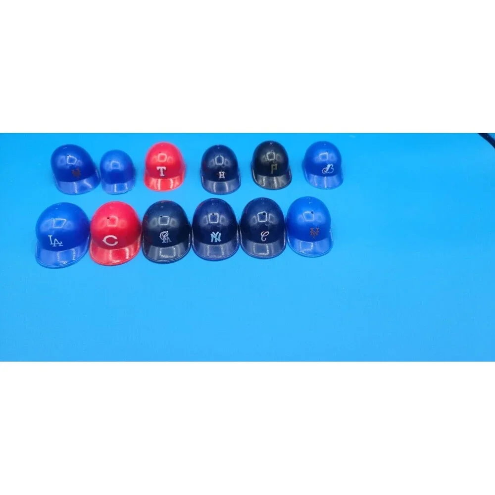 ^*VTG 80s LRICH Baseball Helmets Gumball Machine MLB Lot Of 18